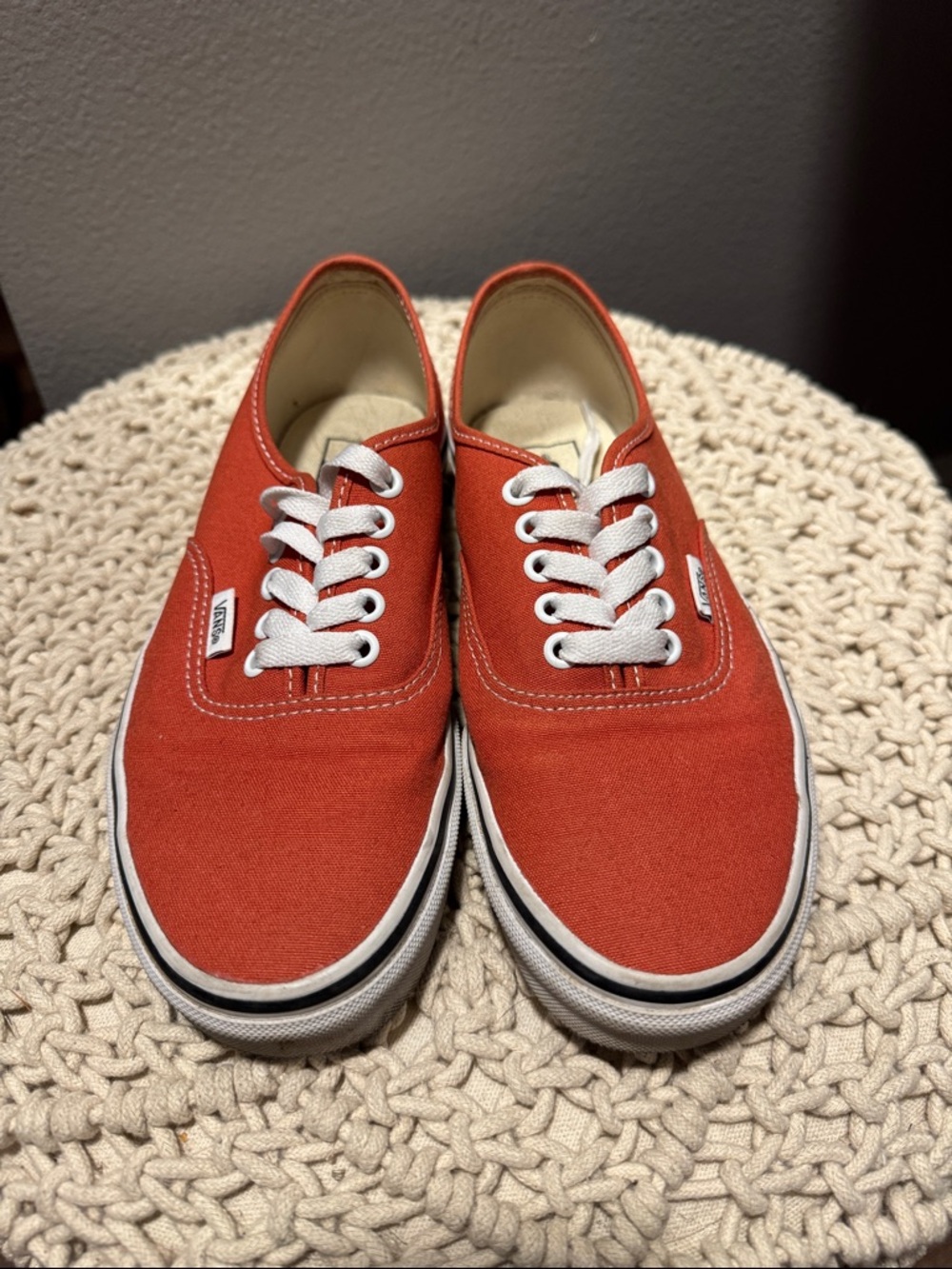 • Vans • Women’s Authentic Canvas Sneakers Burnt Orange Size 8.5